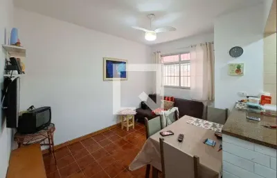 Apartamento para aluguel - vila assunção, 1 quarto,  45 m² - praia grande