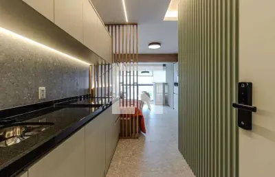 Kitnet / stúdio para aluguel - brooklin, 1 quarto,  30 m² - são paulo