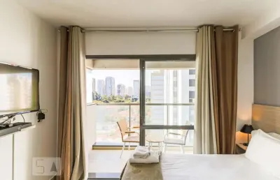 Kitnet / stúdio para aluguel - brooklin, 1 quarto,  26 m² - são paulo