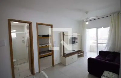 Apartamento para aluguel - nova mirim, 1 quarto,  45 m² - praia grande