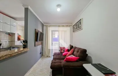 Apartamento para aluguel - nova mirim, 1 quarto,  40 m² - praia grande