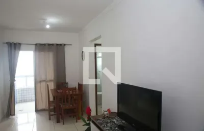 Apartamento para aluguel - maracanã, 1 quarto,  48 m² - praia grande