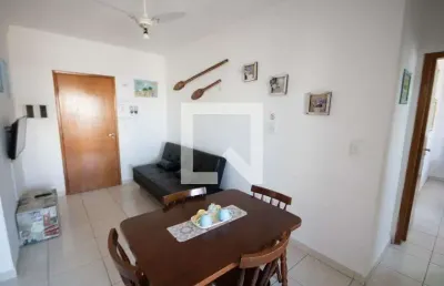 Apartamento para aluguel - vila caiçara, 1 quarto,  44 m² - praia grande
