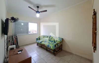 Apartamento para aluguel - nova mirim, 1 quarto,  53 m² - praia grande