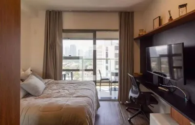 Kitnet / stúdio para aluguel - brooklin, 1 quarto,  29 m² - são paulo