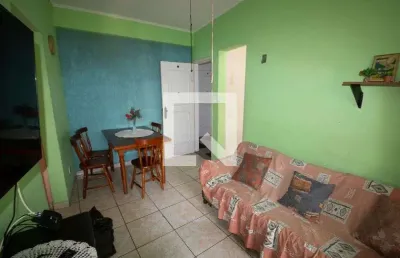 Apartamento para aluguel - guilhermina, 1 quarto,  50 m² - praia grande