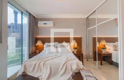 Kitnet / stúdio para aluguel - centro, 1 quarto,  25 m² - florianópolis