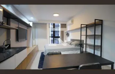 Kitnet / stúdio para aluguel - trindade, 1 quarto,  30 m² - florianópolis
