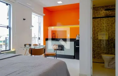 Kitnet / stúdio para aluguel - campeche, 1 quarto,  23 m² - florianópolis