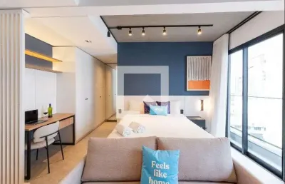 Apartamento para aluguel - centro, 1 quarto,  30 m² - florianópolis