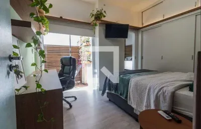 Apartamento para aluguel - centro, 1 quarto,  20 m² - florianópolis