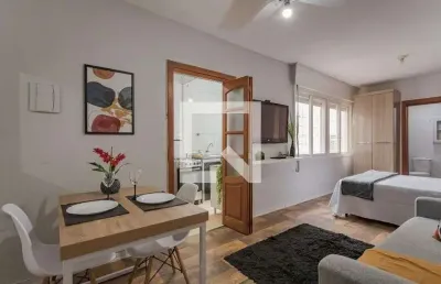 Kitnet / stúdio para aluguel - vila ipiranga, 1 quarto,  32 m² - porto alegre