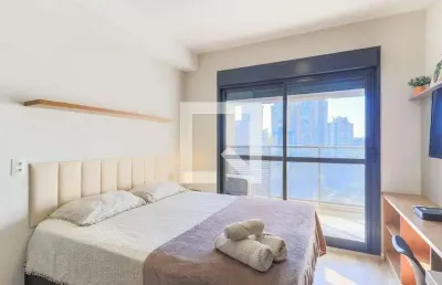Kitnet / stúdio para aluguel - chácara santo antonio, 1 quarto,  29 m² - são paulo