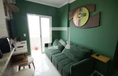Apartamento para aluguel - vila caiçara, 1 quarto,  56 m² - praia grande