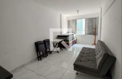 Kitnet / stúdio para aluguel - guilhermina, 1 quarto,  50 m² - praia grande