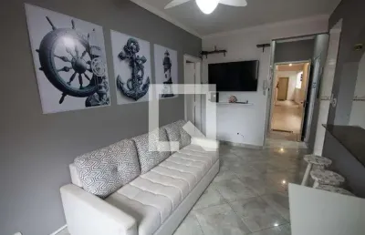 Apartamento para aluguel - aviação, 2 quartos,  52 m² - praia grande