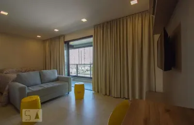 Kitnet / stúdio para aluguel - brooklin, 1 quarto,  36 m² - são paulo