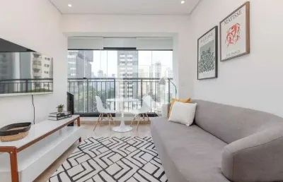 Apartamento para aluguel - brooklin, 1 quarto,  32 m² - são paulo