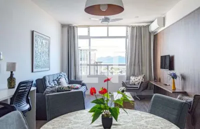 Apartamento para aluguel - centro, 1 quarto,  56 m² - florianópolis