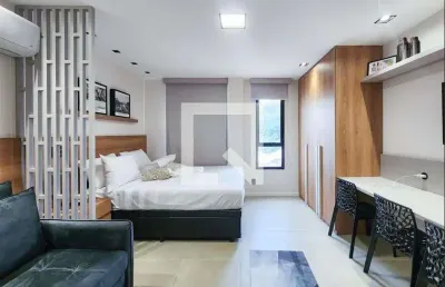 Kitnet / stúdio para aluguel - santa teresa, 1 quarto,  30 m² - rio de janeiro