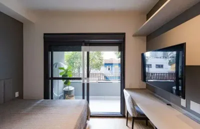 Kitnet / stúdio para aluguel - campo belo, 1 quarto,  27 m² - são paulo