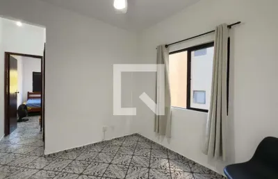 Apartamento para aluguel - guilhermina, 1 quarto,  42 m² - praia grande