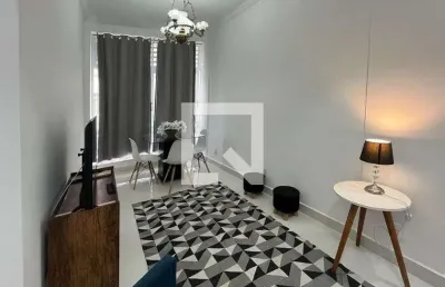 Apartamento para aluguel - boqueirão, 1 quarto,  52 m² - santos
