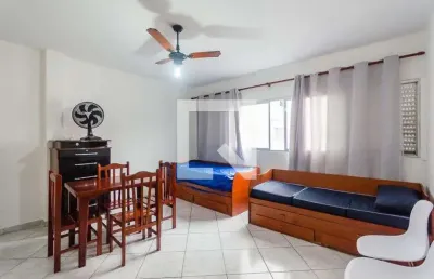 Kitnet / stúdio para aluguel - jose menino, 1 quarto,  40 m² - santos