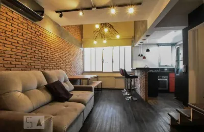 Apartamento para aluguel - brooklin, 1 quarto,  50 m² - são paulo