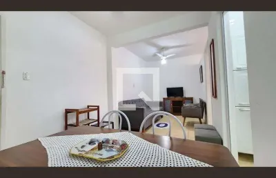 Apartamento para aluguel - ponta da praia, 1 quarto,  38 m² - santos