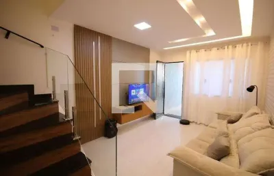 Casa para aluguel - vila caiçara, 2 quartos,  77 m² - praia grande