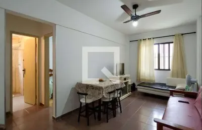 Apartamento para aluguel - vila tupi, 1 quarto,  48 m² - praia grande