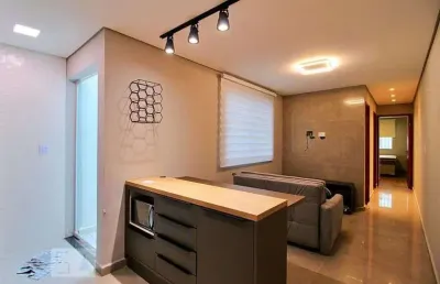 Apartamento para aluguel - vila assunção, 2 quartos,  50 m² - santo andré