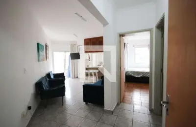 Apartamento para aluguel - vila caiçara, 1 quarto,  60 m² - praia grande