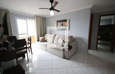 Apartamento para aluguel - canto do forte, 1 quarto,  64 m² - praia grande