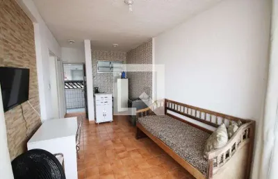 Apartamento para aluguel - vila caiçara, 1 quarto,  70 m² - praia grande