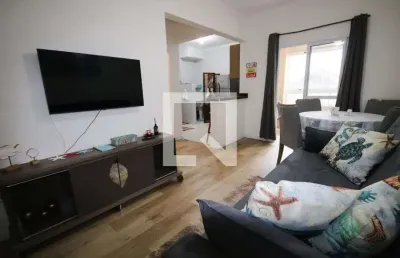 Apartamento para aluguel - maracanã, 1 quarto,  55 m² - praia grande