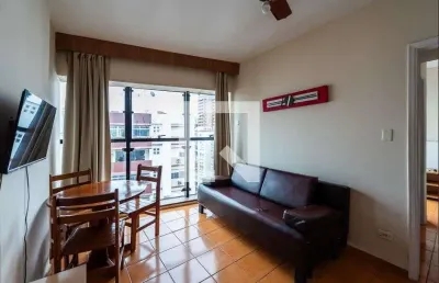 Apartamento para aluguel - gonzaga , 1 quarto,  50 m² - santos