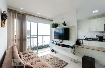 Apartamento para aluguel - ponta da praia, 1 quarto,  44 m² - santos