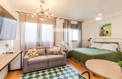 Kitnet / stúdio para aluguel - pinheiros, 1 quarto,  24 m² - são paulo