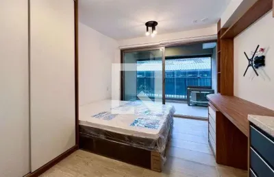 Kitnet / stúdio para aluguel - moema, 1 quarto,  29 m² - são paulo