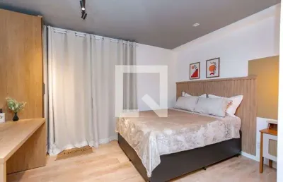 Kitnet / stúdio para aluguel - brooklin, 1 quarto,  25 m² - são paulo