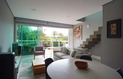 Apartamento para aluguel - canasvieiras, 1 quarto,  130 m² - florianópolis