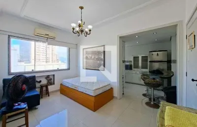 Apartamento para aluguel - boqueirão, 1 quarto,  60 m² - praia grande