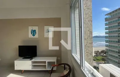 Apartamento para aluguel - embaré, 1 quarto,  48 m² - santos