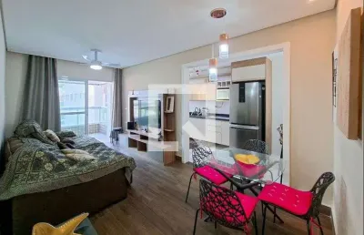 Apartamento para aluguel - boqueirão, 2 quartos,  74 m² - praia grande