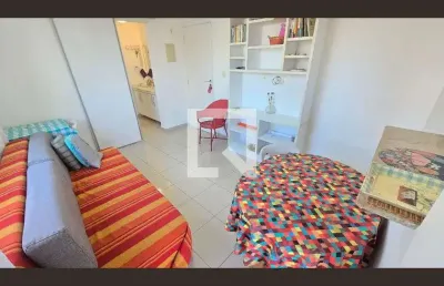 Apartamento para aluguel - ponta da praia, 1 quarto,  49 m² - santos