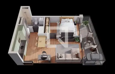 Apartamento para aluguel - pinheiros, 1 quarto,  55 m² - são paulo