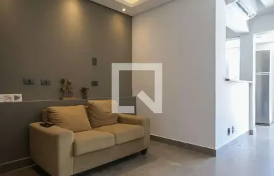 Apartamento para aluguel - ponta da praia, 1 quarto,  78 m² - santos