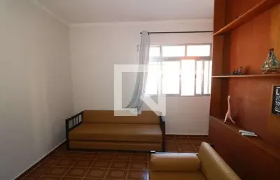 Kitnet / stúdio para aluguel - vila tupi, 1 quarto,  45 m² - praia grande